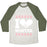 Virgin Teez  Baseball Tee Unisex Tri-Blend Baseball Tee / small / Oatmeal / Moss I LOVE WINTER (SNOWBOARD HEART) UNISEX TRI-BLEND BASEBALL TEE