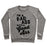 Virgin Teez  Pullover Crewneck Sweatshirt / x-small / Heathered Gray I'M A BADASS WITH A GOOD ASS CREWNECK SWEATSHIRT