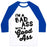 Virgin Teez  Baseball Tee Unisex Classic Baseball Tee / x-small / White/Blue I'M A BADASS WITH A GOOD ASS UNISEX CLASSIC BASEBALL TEE