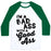 Virgin Teez  Baseball Tee Unisex Classic Baseball Tee / x-small / White/Dark Green I'M A BADASS WITH A GOOD ASS UNISEX CLASSIC BASEBALL TEE