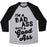 Virgin Teez  Baseball Tee Unisex Tri-Blend Baseball Tee / small / Athletic Gray / Black I'M A BADASS WITH A GOOD ASS UNISEX TRI-BLEND BASEBALL TEE