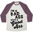 Virgin Teez  Baseball Tee Unisex Tri-Blend Baseball Tee / small / Oatmeal / Maroon I'M A BADASS WITH A GOOD ASS UNISEX TRI-BLEND BASEBALL TEE