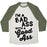 Virgin Teez  Baseball Tee Unisex Tri-Blend Baseball Tee / small / Oatmeal / Moss I'M A BADASS WITH A GOOD ASS UNISEX TRI-BLEND BASEBALL TEE