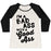 Virgin Teez  Baseball Tee Women's Tri-Blend Baseball Tee / small / Oatmeal / Black I'M A BADASS WITH A GOOD ASS WOMEN'S TRI-BLEND BASEBALL TEE