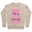 Virgin Teez  Pullover Crewneck Sweatshirt / x-small / Heathered Oatmeal I'M A CHEER GIRL FROM BOW TO TOE CREWNECK SWEATSHIRT