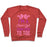 Virgin Teez  Pullover Crewneck Sweatshirt / x-small / Heathered Red I'M A CHEER GIRL FROM BOW TO TOE CREWNECK SWEATSHIRT