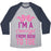Virgin Teez  Baseball Tee Unisex Tri-Blend Baseball Tee / small / Athletic Gray / Navy I'M A CHEER GIRL FROM BOW TO TOE UNISEX TRI-BLEND BASEBALL TEE