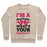 Virgin Teez  Pullover Crewneck Sweatshirt / x-small / Heathered Oatmeal I'M A CHEERLEADER, WHAT'S YOUR SUPERPOWER? CREWNECK SWEATSHIRT