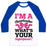 Virgin Teez  Baseball Tee Unisex Classic Baseball Tee / x-small / White/Blue I'M A CHEERLEADER, WHAT'S YOUR SUPERPOWER? UNISEX CLASSIC BASEBALL TEE