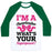 Virgin Teez  Baseball Tee Unisex Classic Baseball Tee / x-small / White/Dark Green I'M A CHEERLEADER, WHAT'S YOUR SUPERPOWER? UNISEX CLASSIC BASEBALL TEE