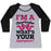 Virgin Teez  Baseball Tee Women's Tri-Blend Baseball Tee / small / Athletic Gray / Black I'M A CHEERLEADER, WHAT'S YOUR SUPERPOWER? WOMEN'S TRI-BLEND BASEBALL TEE