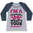 Virgin Teez  Baseball Tee Women's Tri-Blend Baseball Tee / small / Athletic Gray / Navy I'M A CHEERLEADER, WHAT'S YOUR SUPERPOWER? WOMEN'S TRI-BLEND BASEBALL TEE