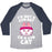 Virgin Teez  Baseball Tee Unisex Tri-Blend Baseball Tee / small / Athletic Gray / Navy I'M A GYM CAT UNISEX TRI-BLEND BASEBALL TEE