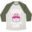 Virgin Teez  Baseball Tee Unisex Tri-Blend Baseball Tee / small / Oatmeal / Moss I'M A GYM CAT UNISEX TRI-BLEND BASEBALL TEE