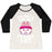 Virgin Teez  Baseball Tee Women's Tri-Blend Baseball Tee / small / Oatmeal / Black I'M A GYM CAT WOMEN'S TRI-BLEND BASEBALL TEE