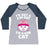 Virgin Teez  Baseball Tee Women's Tri-Blend Baseball Tee / small / Athletic Gray / Navy I'M A GYM CAT WOMEN'S TRI-BLEND BASEBALL TEE