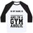 Virgin Teez  Baseball Tee Unisex Classic Baseball Tee / x-small / White/Black I'M A GYMAHOLIC UNISEX CLASSIC BASEBALL TEE