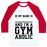 Virgin Teez  Baseball Tee Unisex Classic Baseball Tee / x-small / White/Red I'M A GYMAHOLIC UNISEX CLASSIC BASEBALL TEE