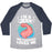 Virgin Teez  Baseball Tee Unisex Tri-Blend Baseball Tee / small / Athletic Gray / Navy I'M A JERK AND EVERYONE LOVES ME UNISEX TRI-BLEND BASEBALL TEE