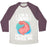 Virgin Teez  Baseball Tee Unisex Tri-Blend Baseball Tee / small / Oatmeal / Maroon I'M A JERK AND EVERYONE LOVES ME UNISEX TRI-BLEND BASEBALL TEE
