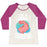 Virgin Teez  Baseball Tee Women's Tri-Blend Baseball Tee / small / Oatmeal / Berry I'M A JERK AND EVERYONE LOVES ME WOMEN'S TRI-BLEND BASEBALL TEE