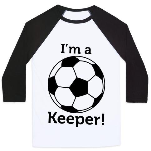 Virgin Teez  Baseball Tee Unisex Classic Baseball Tee / x-small / White/Black I'M A KEEPER UNISEX CLASSIC BASEBALL TEE