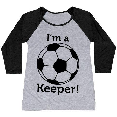 Virgin Teez  Baseball Tee Women's Tri-Blend Baseball Tee / small / Athletic Gray / Black I'M A KEEPER WOMEN'S TRI-BLEND BASEBALL TEE