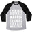 Virgin Teez  Baseball Tee Unisex Tri-Blend Baseball Tee / small / Athletic Gray / Black I'M A LONG DISTANCE NAPPER TRAINING FOR A SLEEP MARATHON UNISEX TRI-BLEND BASEBALL TEE