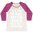 Virgin Teez  Baseball Tee Women's Tri-Blend Baseball Tee / small / Oatmeal / Berry I'M A LONG DISTANCE NAPPER TRAINING FOR A SLEEP MARATHON WOMEN'S TRI-BLEND BASEBALL TEE