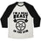 Virgin Teez  Baseball Tee Unisex Tri-Blend Baseball Tee / small / Oatmeal / Black I'M A REAL BEAST IN THE GYM UNISEX TRI-BLEND BASEBALL TEE