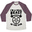 Virgin Teez  Baseball Tee Unisex Tri-Blend Baseball Tee / small / Oatmeal / Maroon I'M A REAL BEAST IN THE GYM UNISEX TRI-BLEND BASEBALL TEE