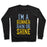 Virgin Teez  Pullover Crewneck Sweatshirt / x-small / Black I'M A RUNNER, RAIN OR SHINE CREWNECK SWEATSHIRT
