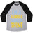 Virgin Teez  Baseball Tee Unisex Tri-Blend Baseball Tee / small / Athletic Gray / Black I'M A RUNNER, RAIN OR SHINE UNISEX TRI-BLEND BASEBALL TEE