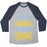 Virgin Teez  Baseball Tee Unisex Tri-Blend Baseball Tee / small / Athletic Gray / Navy I'M A RUNNER, RAIN OR SHINE UNISEX TRI-BLEND BASEBALL TEE