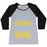 Virgin Teez  Baseball Tee Women's Tri-Blend Baseball Tee / small / Athletic Gray / Black I'M A RUNNER, RAIN OR SHINE WOMEN'S TRI-BLEND BASEBALL TEE