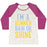 Virgin Teez  Baseball Tee Women's Tri-Blend Baseball Tee / small / Oatmeal / Berry I'M A RUNNER, RAIN OR SHINE WOMEN'S TRI-BLEND BASEBALL TEE