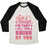 Virgin Teez  Baseball Tee Unisex Tri-Blend Baseball Tee / small / Oatmeal / Black I'M A SWINGER (BOXING) UNISEX TRI-BLEND BASEBALL TEE