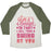 Virgin Teez  Baseball Tee Unisex Tri-Blend Baseball Tee / small / Oatmeal / Moss I'M A SWINGER (BOXING) UNISEX TRI-BLEND BASEBALL TEE