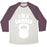 Virgin Teez  Baseball Tee Unisex Tri-Blend Baseball Tee / small / Oatmeal / Maroon I'M A SWINGER UNISEX TRI-BLEND BASEBALL TEE