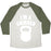 Virgin Teez  Baseball Tee Unisex Tri-Blend Baseball Tee / small / Oatmeal / Moss I'M A SWINGER UNISEX TRI-BLEND BASEBALL TEE