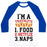 Virgin Teez  Baseball Tee Unisex Classic Baseball Tee / x-small / White/Blue I'M A TRIATHLETE: FOOD, NETFLIX, AND NAPS UNISEX CLASSIC BASEBALL TEE