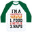 Virgin Teez  Baseball Tee Unisex Classic Baseball Tee / x-small / White/Dark Green I'M A TRIATHLETE: FOOD, NETFLIX, AND NAPS UNISEX CLASSIC BASEBALL TEE