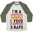 Virgin Teez  Baseball Tee Unisex Tri-Blend Baseball Tee / small / Oatmeal / Moss I'M A TRIATHLETE: FOOD, NETFLIX, AND NAPS UNISEX TRI-BLEND BASEBALL TEE