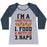 Virgin Teez  Baseball Tee Women's Tri-Blend Baseball Tee / small / Athletic Gray / Navy I'M A TRIATHLETE: FOOD, NETFLIX, AND NAPS WOMEN'S TRI-BLEND BASEBALL TEE