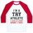 Virgin Teez  Baseball Tee Unisex Classic Baseball Tee / x-small / White/Red I'M A TRY ATHLETE (I SUCK AT EVERY SPORT I TRY) UNISEX CLASSIC BASEBALL TEE
