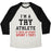 Virgin Teez  Baseball Tee Unisex Tri-Blend Baseball Tee / small / Oatmeal / Black I'M A TRY ATHLETE (I SUCK AT EVERY SPORT I TRY) UNISEX TRI-BLEND BASEBALL TEE