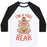 Virgin Teez  Baseball Tee Unisex Classic Baseball Tee / x-small / White/Black I'M A YOGI BEAR UNISEX CLASSIC BASEBALL TEE