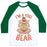 Virgin Teez  Baseball Tee Unisex Classic Baseball Tee / x-small / White/Dark Green I'M A YOGI BEAR UNISEX CLASSIC BASEBALL TEE