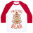 Virgin Teez  Baseball Tee Unisex Classic Baseball Tee / x-small / White/Red I'M A YOGI BEAR UNISEX CLASSIC BASEBALL TEE
