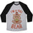 Virgin Teez  Baseball Tee Unisex Tri-Blend Baseball Tee / small / Athletic Gray / Black I'M A YOGI BEAR UNISEX TRI-BLEND BASEBALL TEE